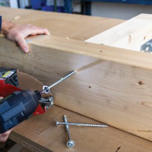 Dynaplus Tellerkop Schroeven verzinkt 8,0 x 50 mm Houtbouwschroeven Torx TX40 inhoud 100 stuks - Afbeelding 4