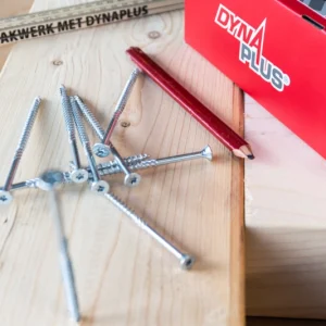 Dynaplus schroeven torx t-20 platkop 4,0 x 60/35 mm indoor verzinkt inhoud 200 stuks deeldraad - Afbeelding 2