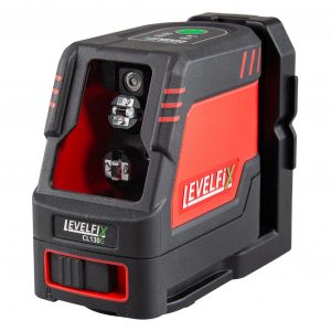 Levelfix Kruislijnlaser met groene lijn horizontaal en verticaal CL130G tot 30 meter zonder ontvanger, 50 meter met ontvanger (optioneel leverbaar)