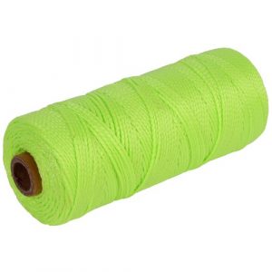 Uitzetkoord Nylon Groen fluoricerend 200 meter gevlochten - Afbeelding 2