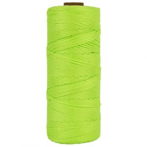 Uitzetkoord Nylon Groen fluoricerend 200 meter gevlochten