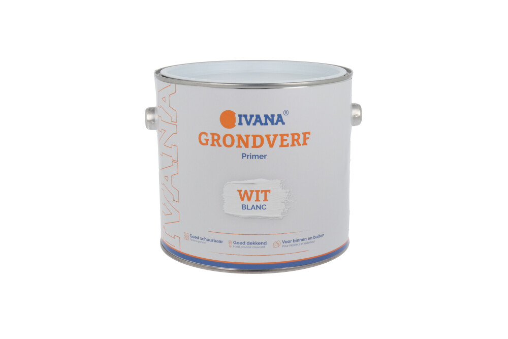 Ivana synthetische Grondverf wit 2,5 liter 57298