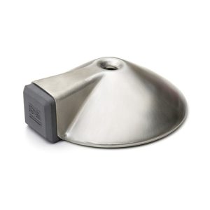 DX Deurstopper RVS 85 mm Antraciet voor vloermontage. Compleet met schroeven en pluggen 0526.100.2856