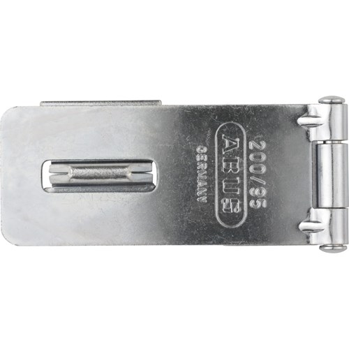 Abus overval voor hangslot, staal verzinkt 155 mm met vlakke sluitbeugel 200/155 - Afbeelding 3