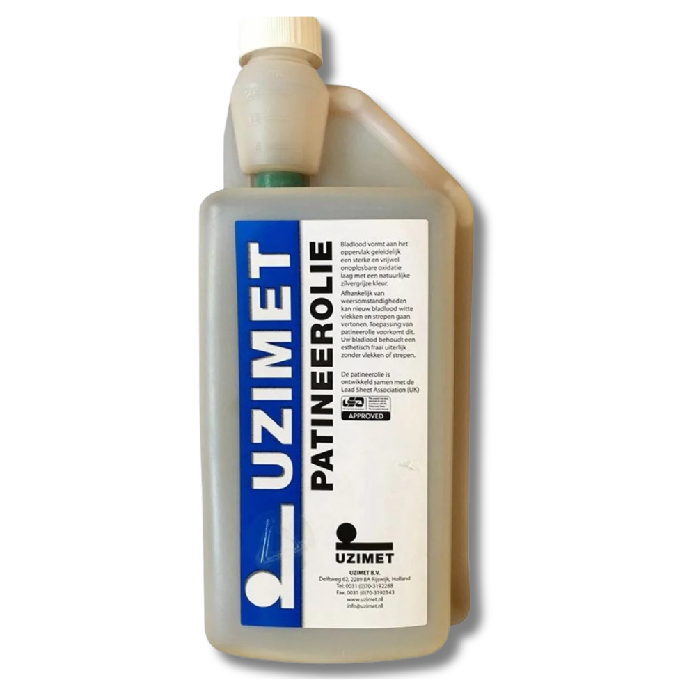 Patineer olie voor Lood flacon van 1 liter