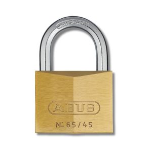 Abus Hangslot 65/45, slotkast van massief messing met 2 sleutels