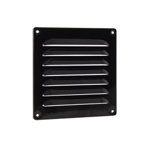 Nedco Schoepenroosters Aluminium Zwart 160x160mm bxh. Doorlaat 42 cm²