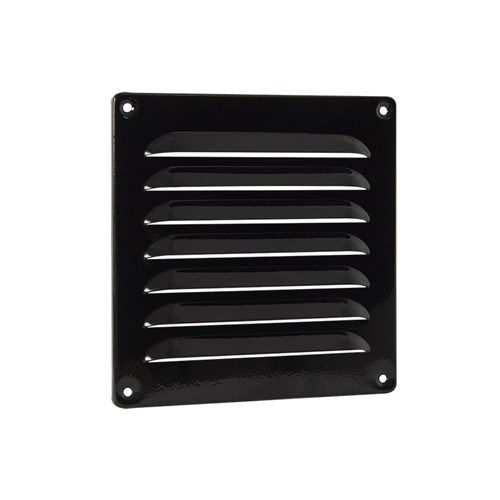 Nedco Schoepenroosters Aluminium Zwart 160x160mm bxh. Doorlaat 42 cm²