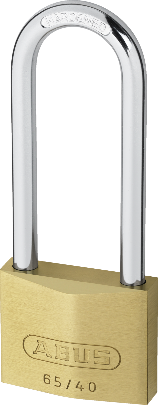 Abus Hangslot 65/40 HB63, slotkast van massief messing met extra hoge beugel van 63 mm, met 2 sleutels - Afbeelding 2