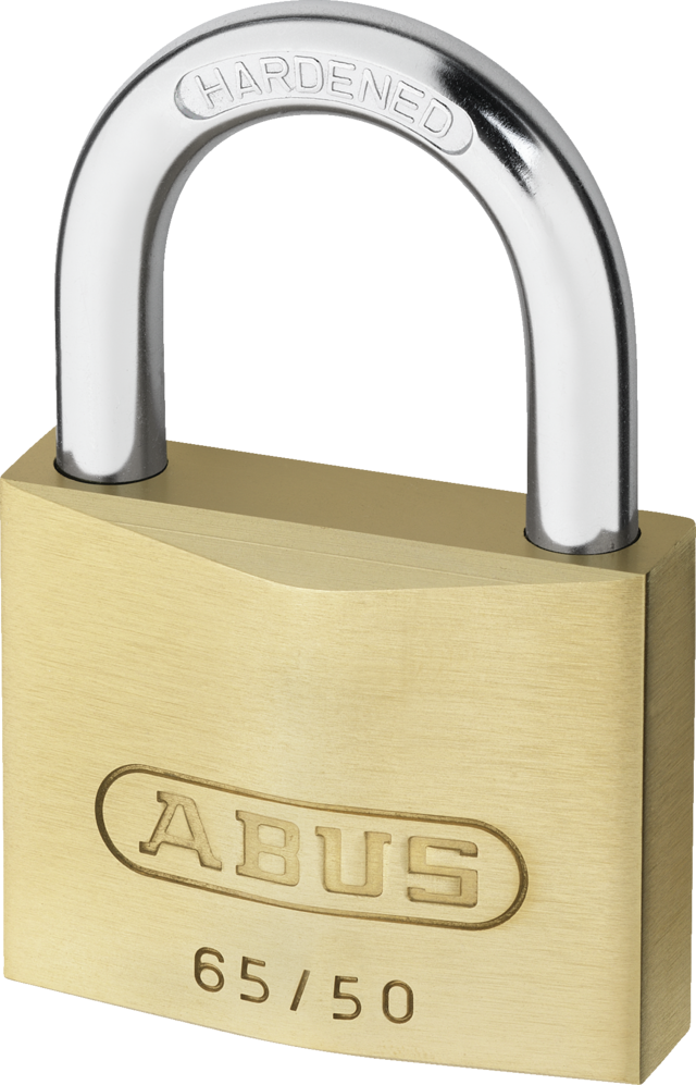 Abus Hangslot 65/50, slotkast van massief messing met 2 sleutels - Afbeelding 2
