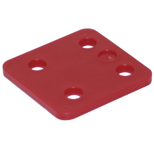 GB kunststof drukplaat 5 mm dik maximale drukbelasting 8000kg 34705.B048. Zak van 192 stuks