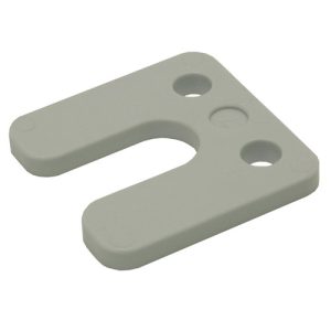 GB kunststof drukplaat 7 mm dik, met sleuf, maximale drukbelasting 6000kg 34747.B048. Zak van 192 stuks
