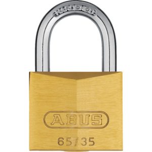 Abus Hangslot 65/35, slotkast van massief messing met 2 sleutels