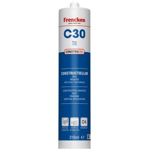 Frencken Constructielijm C30 Tix Beige met Komo keur 310 ml 125164