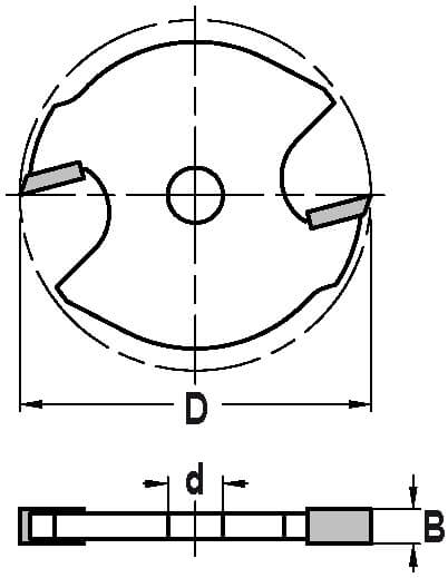 Trasco Groefzaagje ø 40 mm, dikte 4 mm, asgat 6,3 mm 24152-5-40040 - Afbeelding 2