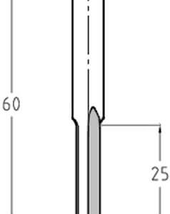 Trasco Groeffrees ø 6x25 mm, TL=60 mm, S=8 mm Hardmetaal 24243-5-06025 - Afbeelding 2
