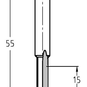 Trasco Groeffrees ø 7x15 mm, TL=55 mm, S=8 mm Hardmetaal 24243-5-07017 - Afbeelding 5