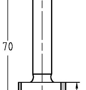 Trasco Groeffrees ø 20x20 mm, TL=70 mm, S=8 mm Hardmetaal 24243-5-20020 - Afbeelding 2