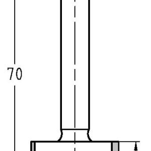 Trasco Groeffrees ø 25x16 mm, TL=70 mm, S=8 mm Hardmetaal 24243-5-25010 - Afbeelding 2