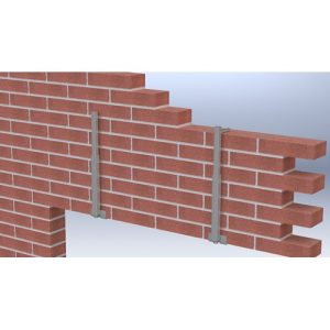 GB Gevelklem (of gevelklauw) verzinkt 285-475mm 10205 - Afbeelding 2