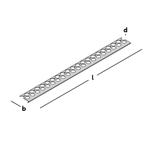 GB Kimverbreder 1000x100x25x1,25 mm verzinkt 08098 - Afbeelding 3