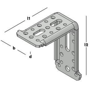 GB Hoekanker Extra Zwaar 125X150X72 mm verzinkt 073152 dikte 5 mm - Afbeelding 3