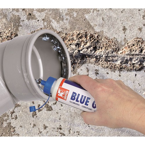 Griffon Blue Gel Glijmiddel voor montage van kunststof buizen en fittingen met rubber manchet. KIWA - Afbeelding 2