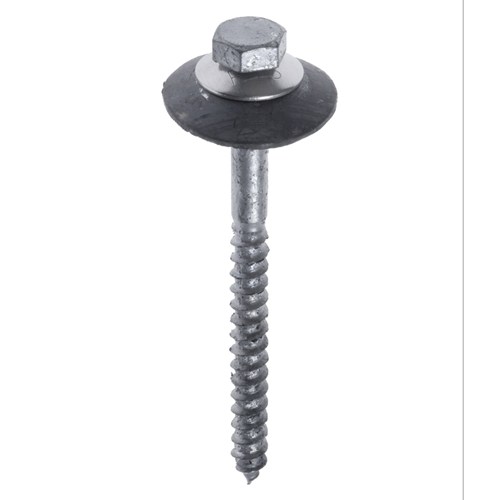 Golfplaatbout houtdraadbout RVS A2 3-delige sluitschelp 7 x 110 mm per stuk te bestellen