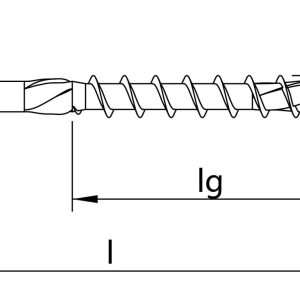 Heco Glaslatschroeven Platkop 3,5 x 40/27 mm RVS A2 Torx 10 inhoud 200 stuks deeldraad 61645 - Afbeelding 2