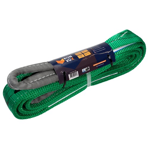 Konvox Polyester Hijsband met lussen 3 meter lengte, 2 Ton draagkracht 0010501