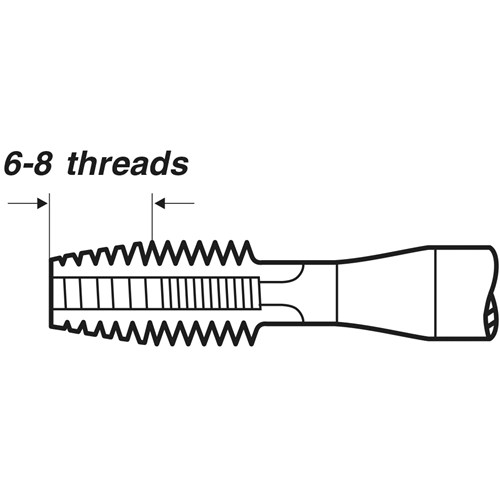 Volkel HSS-E Machinetap metrisch M8 DIN371 37342 - Afbeelding 2