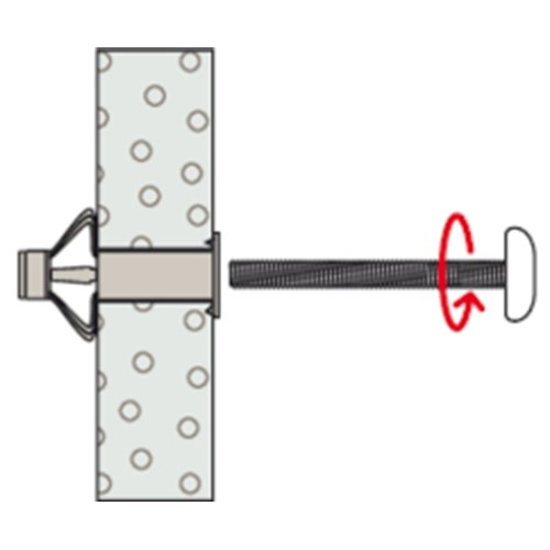 Fischer metalen Hollewand Plug HM 5x37 mm met metaalschroef Philips PH2 519772 per stuk te bestellen - Afbeelding 7
