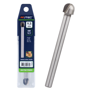 Rotec Silver-Line Hardmetalen Houtrotfrees ø 9,5 mm, 75 mm lengte 270.0111