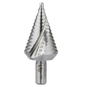 Rotec Trappenboor 4,0-30,0 mm Spiraalgegroefd met Splitpoint voor 2 mm plaatstaal 426.0003 - Afbeelding 2