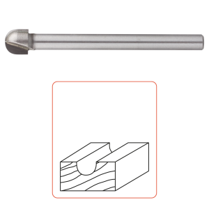 Rotec Silver-Line Hardmetalen Houtrotfrees ø 9,5 mm, 75 mm lengte 270.0111 - Afbeelding 2