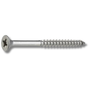Ivana RVS Platkop Schroeven Pozidrive PZ-2 4,5×60/35 mm  deeldraad doos van 200 stuks 49479