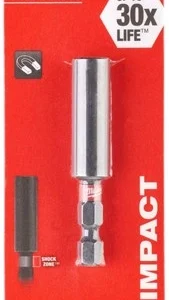 Milwaukee Magnetische Bithouder Shockwave 1/4" zeskant aansluiting. Lengte 60 mm 4932352406 - Afbeelding 2