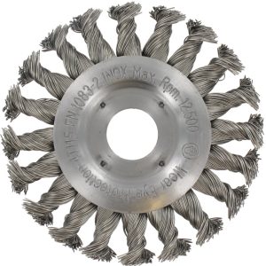 Ivana Rondborstel met getordeerd RVS draad asgat 22,22 mm 115X0,50 mm 51730