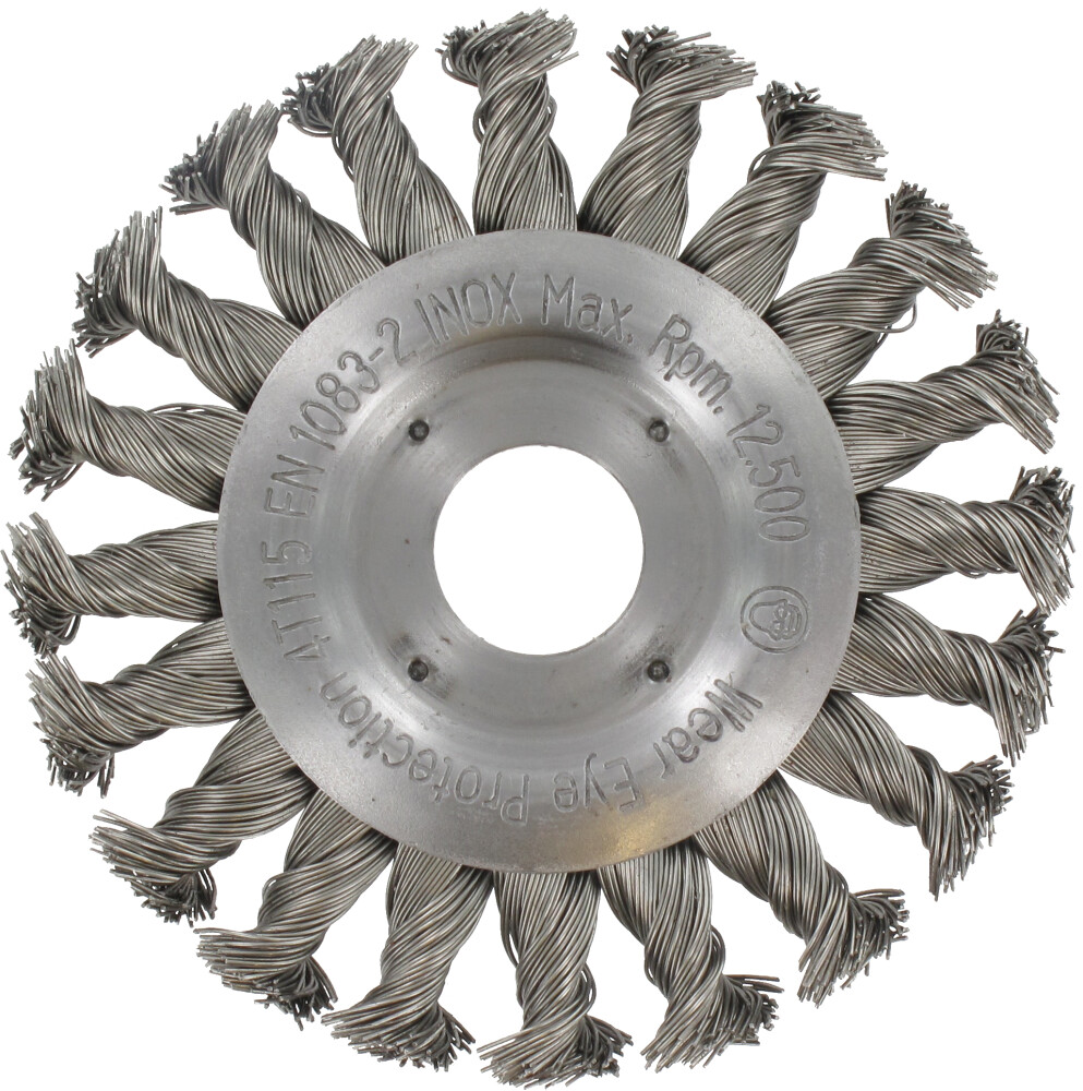 Ivana Rondborstel met getordeerd RVS draad asgat 22,22 mm 115X0,50 mm 51730
