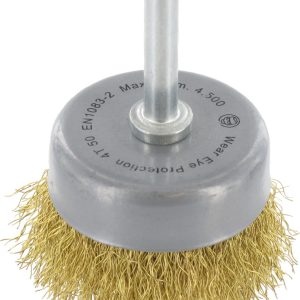 Ivana Komborstel gegolfd Messing draad met schacht 6mm 50X0,20 mm 51742