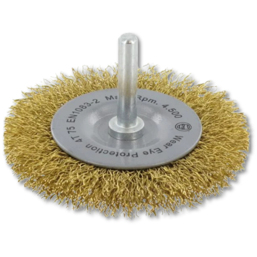 Ivana Stiftborstel Messing draad met schacht 6mm 75X0,30x10 mm 51738