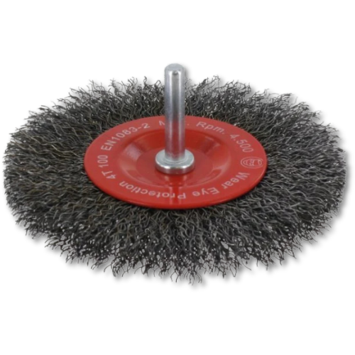 Ivana Stiftborstel met gegolfd Staaldraad met schacht 6mm 100X0,30x12 mm 51739