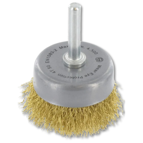 Ivana Komborstel gegolfd Messing draad met schacht 6mm 50X0,20 mm 51742