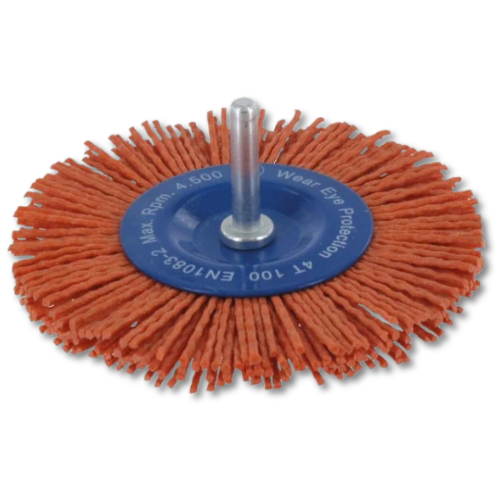 Ivana Nylon Stiftborstel Korrel 80 met schacht 6mm 100X1,20 mm 51744