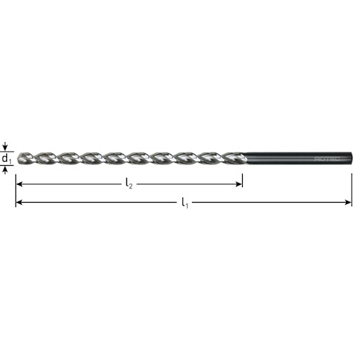 Rotec HSS Metaalboor extra lang 5,0 x 245 mm 165.0502 - Afbeelding 2