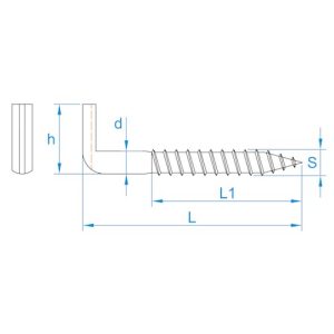 Schroefduim met sleuf Gegalvaniseerd 50 mm per stuk te bestellen - Afbeelding 2