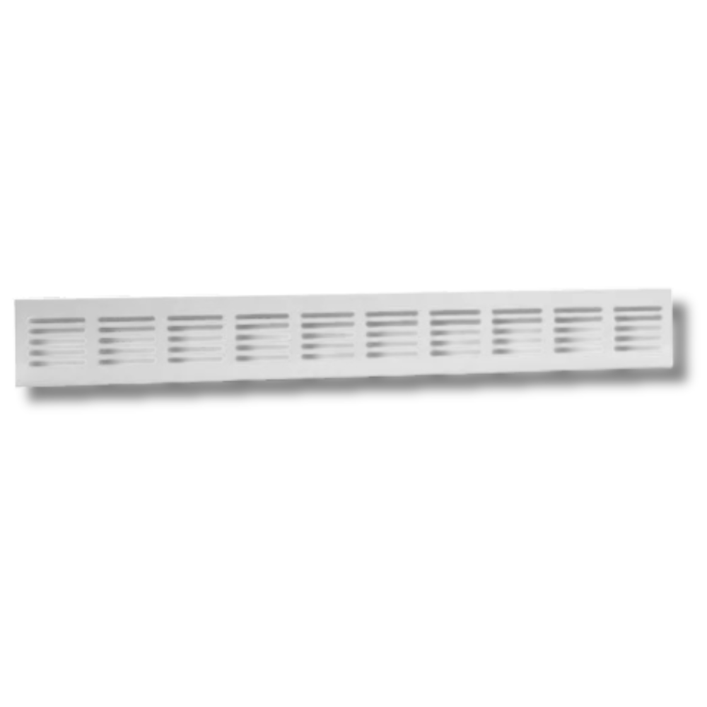 Nedco Plintrooster Geanodiseerd Aluminium F1 500x60mm bxh, doorlaat 82,5cm²