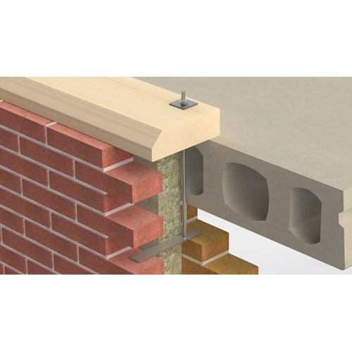 GB Muurplaatanker met plaat Excentrisch 400x225mm M12 verzinkt 06570 - Afbeelding 3