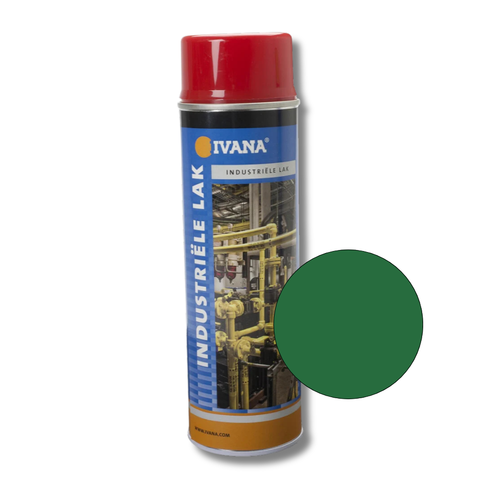 Ivana spuitbus lak smaragdgroen ral 6001 Glanzend 500 ml industrie kwaliteit IVA001127