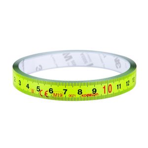 Komelon zelfklevend meetlint geel,  2 meter X 13 mm